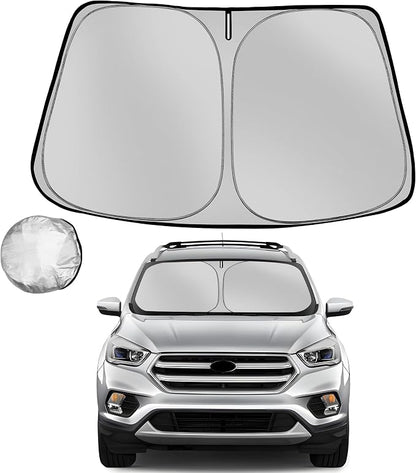 Windshield Sun Shade for 2013-2019 Ford Escape SUV Foldable Sun Sunshade for Car Front Window Blocks UV Rays and Heat Automotive Interior Protector Custom Fit Accessories