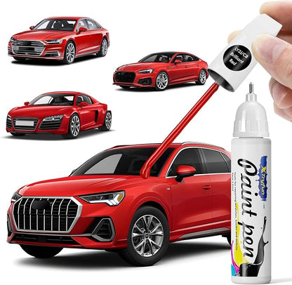 LY3J Brilliant Red Touch Up Paint Compatible with Audi, DIY Car Paint Scratch Repair, Quick & Easy Fix Automotive Scratch Repair for Q7/A3/A4/A5/A6/A8/S3/S4/S5/S6/S8/R8/RS4/TT/TTS