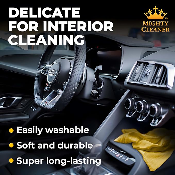 Premium 2pk +1 Free Shammy Cloth for Car Drying - 26"x17" - Super Absorbent Chamois Towel - Scratch-Free, Reusable & Soft Wash Cloth - Car Drying Towels