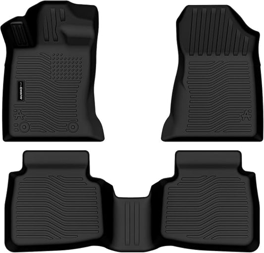 Auxko All Weather Floor Mats for Subaru Outback 2026 TPE Rubber Liners Accessory for Subaru Outback 2026 Odorless Anti-Slip Mats Black