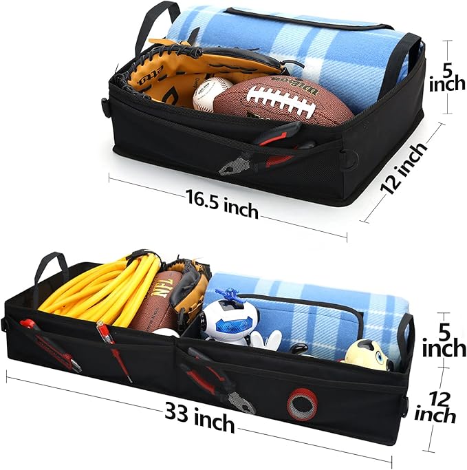 GEEDAR Under Seat Storage Truck Tool Box Organizer for Truck Underseat Storage Ford F150 F250 F350 Chevy Silverado Accessories (3 compartment)