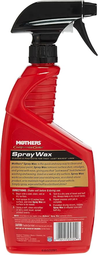 Mothers 05724 California Gold Spray Wax, 24 oz. (Pack of 2)