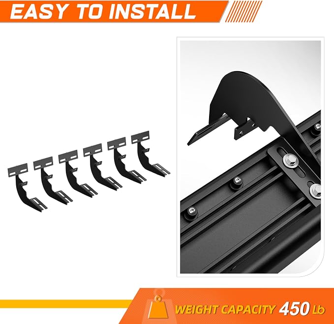 6" Running Boards Side Step Bars Compatible with 2009-2024 Dodge Ram 1500 2500 3500 Crew Cab, Aluminum Flat Side Truck Running Boards, Black