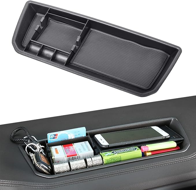 EDBETOS Interior Dashboard Storage Box Organizer Holder Tray Compatible with Volkswagen Atlas 2018 2019 2020 2021 2022 2023 Dash Mounted Holders Accessories