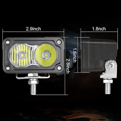 3 Inch Driving Lights 2Pcs 40W LED Pod Light Off Road Spot Light Bar Super Bright Work Flood Light Cube Combo LED Bumper Lights Fog Light for Truck ATV UTV SUV Motorcycle Boat