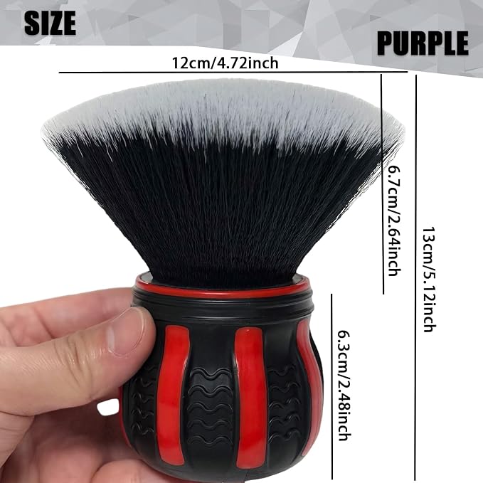 Ultra Soft Detailing Brush, Handle XL Brush - Ultra Soft Bristles, Multi-Color Handles, Removable Brush Heads, with Storage Rack, Covers Large Area Inside or Outside Vehicles(Red)