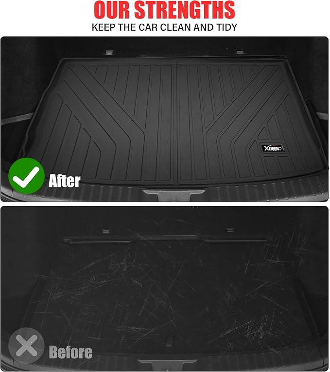 Floor Mats for 2022-2025 Jeep Wagoneer 8 Seats (Not for L) All Weather TPE with Trunk Mat All Weather TPE Protection 3 Rows Floor Liners Full Set with Cargo Liners for 2025 Jeep Wagoneer Accessories
