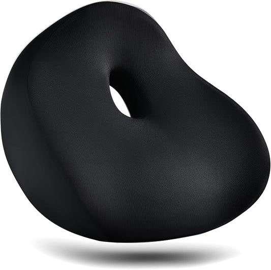 FLORICH Upgrade Large Car Seat Cushion for Long Sitting, Ergonomic Memory Foam Driving Seat Cushion for Back & Sciatica Pain Relief, Non-Slip Washable Seat Cushion for Car, Driver, Office-Black