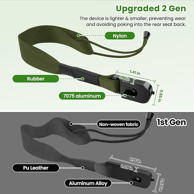 Kaishengyuan Upgraded Rear Seat Quick Release with Elastic Rope Compatible with Ford F-150 (2009+) & F-250/350 (2017+)