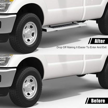 6 Inche Running Boards Compatible with 2004-2014 Ford F150 Regular Cab, Stainless Steel Truck Side Step Nerf Bars for Ford F150 Regular/Standard/Single Cab