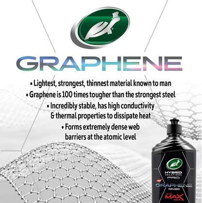Turtle Wax 53479 Hybrid Solutions Pro to The Max Wax Graphene Liquid Wax, Patent-Pending Advanced Paint Protection, Extreme Gloss High Shine Finish, for Cars Trucks and More, 14 oz. (Pack of 1)