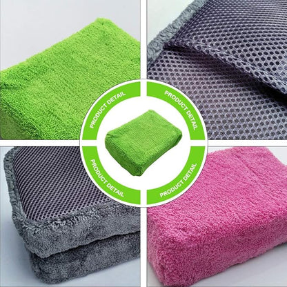2pcs Absorbent Car Wash Sponge High Density Cleaning Glove for Car Care and Easy to Handle Auto Wash Supplies Selection