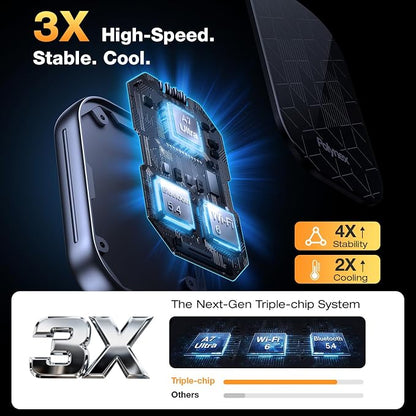 Wireless CarPlay Adapter for Apple [2026 Upgraded A7-Ultra Chip] Multi-User, Full-Auto Car Play Wireless Adapter for iPhone 6-17 Pro Max, Zero Latency, Cars 2015+, Plug & Play (Medium)
