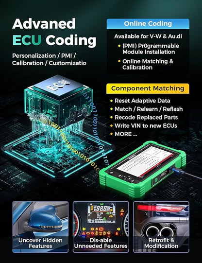 Launch X431 CRP919 EV 2026 Bidirectional Scan Tool, for Electric Vehicles New Energy Cars, All-in-One Full System Diagnostic Scanner, 43+ Reset, ECU Coding, CANFD&DOIP, FCA AutoAuth, 2Yrs Free Update