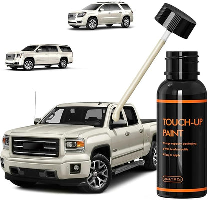 GBN White Diamond Touch Up Paint Compatible With GMC, DIY Car Paint Scratch Repair Kit, Automotive Paints, Quick & Easy Fix Scratch Repair for Sierra/Yukon/Acadia