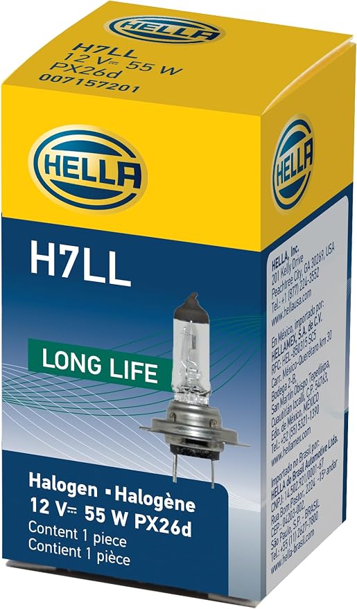 HELLA H7LL Long Life Bulb, 12V, 55W