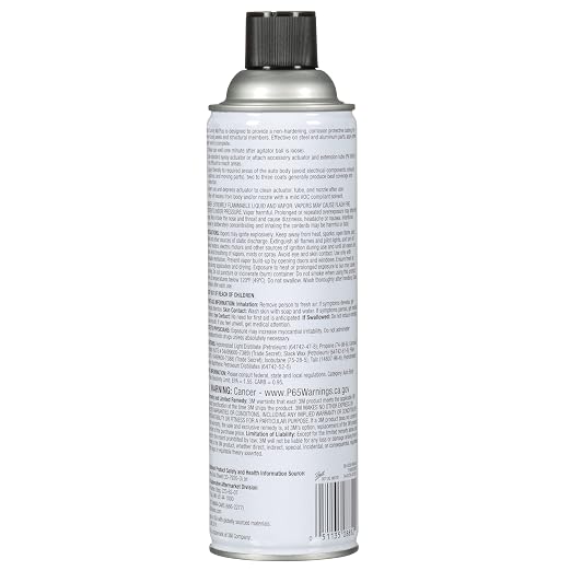 3M Cavity Wax Plus Aerosol Spray, 08852, 18 fl oz, Self-Healing, Corrosion Protection, Non-Hardening, Chipping, Peeling, Cracking