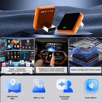 Wireless Carplay Adapter for Ford F-150 2017 2018-2022 2023 2024 2025 2026, Plug and Play Car Play Wireless Adapter, 2 in 1 CarPlay Accessories, Auto Reconnect