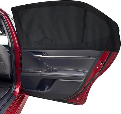 EcoNour Car Window Screen for Toyota Camry (2018-2024) 2 Pack | Breathable Mesh Camping Window Covers | 100% Protection from Bugs, Mosquito & UV | Baby Safe Privacy Blackout Net | Car Accessories