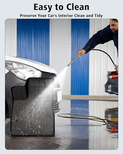 Floor Mats Custom for Honda Passport 2026 Trunk Mat with Backrest Mat All Weather TPE Rubber Cargo Liner Full Set Floor Liners for Passport Accessories (Trunk Mat+Backrest Mats+Floor Mats)