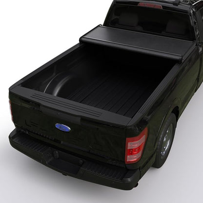 Soft Tri-Fold Truck Bed Tonneau Cover Compatible with 2015-2026 Ford F-150 | F150 Lightning | 5'5" Bed (66") | CFST-016