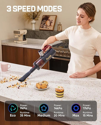 Fanttik Cruise V11 APEX Handheld Vacuum Cordless, 4-in-1 Vacuum Cleaner for Pet, AxLoop 180° Rotatable Handle, LED Touch Screen, 3 Suction Modes for Home Corners, Couches, Crevices