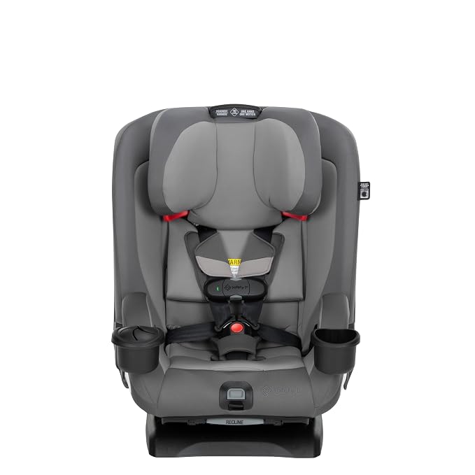 Safety 1st EverSlim 4-in-1 Convertible Car Seat, SecureTech Chest Clip, Ultra-Slim, 4-Mode Infant to Booster, Baby Car Seat, 5-100 lbs, Memory Foam, Office Space