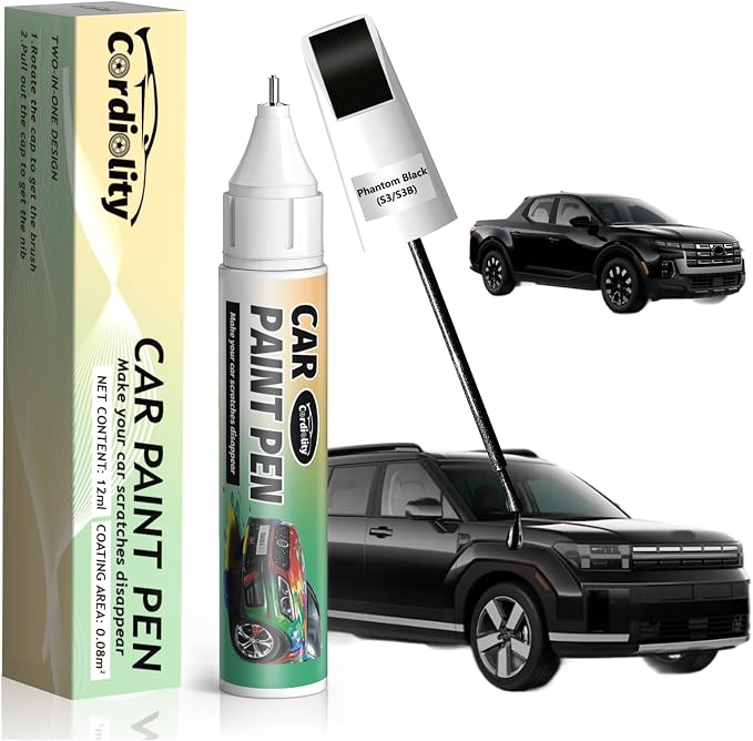 S3/S3B Phantom Black Touch Up Paint for Hyundai, Color Accurate Car Scratch Repair Remover Pen, Quick & Easy Fix Automotive Chips and Nicks