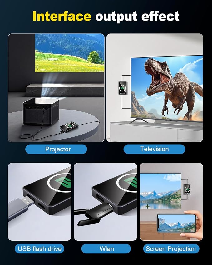 2026 Wireless CarPlay Adapter & Android Auto Wireless Adapter，Magic Box Upgrade Edition (Built-in Cooling Fan), Stream Netflix, YouTube, for Cars with OEM Wired CarPlay/Android Auto
