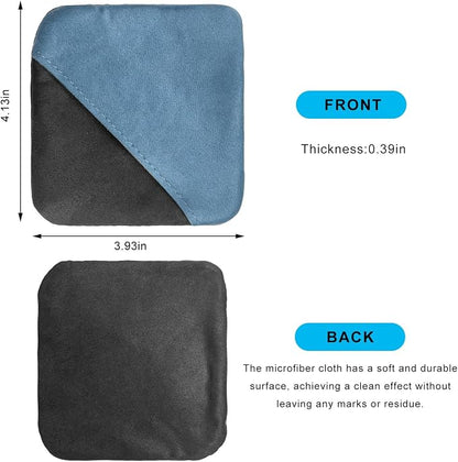 Ohleats Car Screen Cleaner, Microfiber Auto Screen Cleaning Pad, Foldable Touch Screen Cleaner Cloth for Vehicle Dashboard LCD Display, Car Cleaning Kits