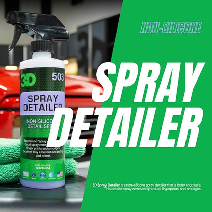 3D Spray Detailer - Silicone-Free Body Shop Detailer Spray for Freshly Painted Vehicles 16oz