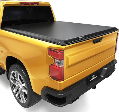 YITAMOTOR Soft Roll Up Truck Bed Tonneau Cover Compatible with 2020-2026 Chevy Silverado/ GMC Sierra 2500 3500 HD, Fleetside 6.9 ft Bed