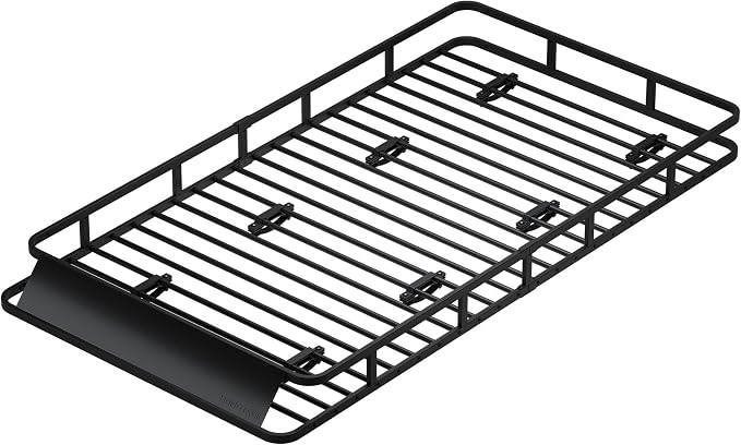 85" x 45" x 6" Universal Roof Rack, Extra Wide Rust-Proof Roof Cargo Basket for SUV, Heavy Duty Steel Rooftop Cargo Carrier, Car Top Luggage Holder 150LBS Capasity, Easy Assembly, Black