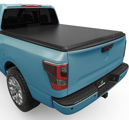 AUTOSAVER88 Soft Roll Up Truck Bed Tonneau Cover Compatible with 2005-2026 Nissan Frontier(NO México) 5ft Bed