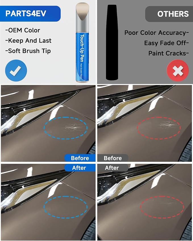 Touch Up Paint Compatible with Toyota Exact Match Touch Up Paint Car Scratch Repair (Desert Sand Mica（4Q2）)
