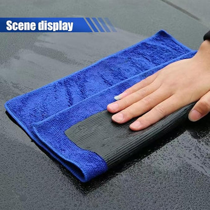 2PCS Car Clay Towel, No-Scratch Auto Detailing Clay Cloth, Microfiber Clay Bar Towel, Fine Grade Car Chamois Towel, DIY Detail Towel for Car Care, Paint Contaminant Removal and Polishing