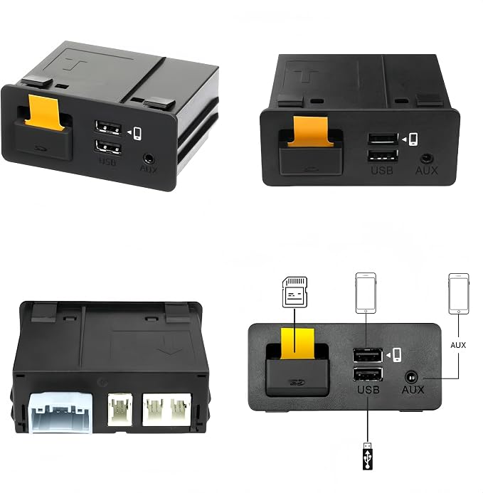 Carplay Retrofit Kit Compatible with Mazda 2/3/6/CX3/CX5/CX9/MX5 2014-2021, Wired Carplay Adaptor Fits for Carplay & Android Auto, TK78-66-9U0C Media Hub Connect System
