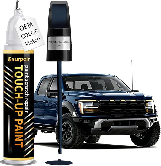 Antimatter Blue Metallic HX Touch up Paint for Ford OEM Color Match Car Scratch Repair Kit for Nicks & Chips Scratches Quick & Easy Paint Fix 2-In-1 Car Scratch Remover Pen