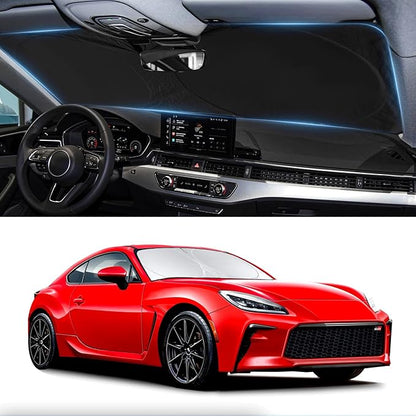 Sunshade for Toyota 86 2017-2021 Sun Shade Custom Fit 2022-2023 Toyota GR86 Front Window Shield fit 2013-2023 Subaru BRZ/2012-2016 Scion FR-S FRS Cover Windshield Sun Visor Protector Block UV Heat