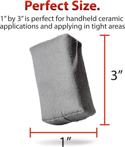 Adam's Polishes Suede Applicator (2 Pack) - Car Detailing Sponge, Use with Ceramic Spray, Graphene Coatings on Car Paint, Metal, Plastic Trim, Rubber & Glass