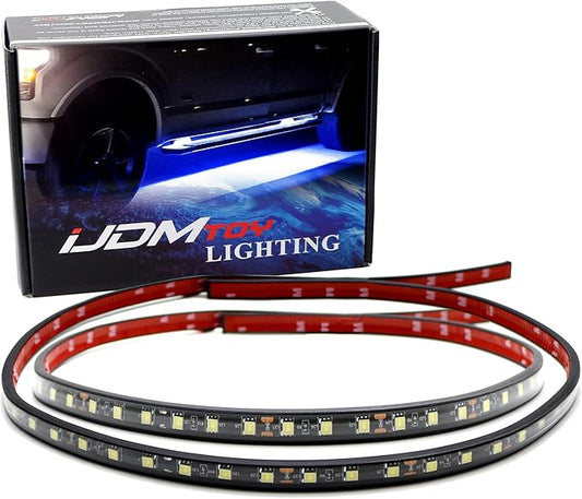 iJDMTOY 40-Inch 63-SMD Flexible LED Running Board/Side Step Lighting Kit Compatible with Ford GMC Chevy Dodge Toyota Nissan Honda Truck SUV, Ultra Blue