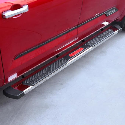 COMNOVA Running Boards Compatible with 2015-2026 Chevy Colorado/GMC Canyon Crew Cab, 6 Inch Colorado Side Steps Nerf Bars, High Light Stainless Steel Step Bars with Non-Slip Plastic Pads.