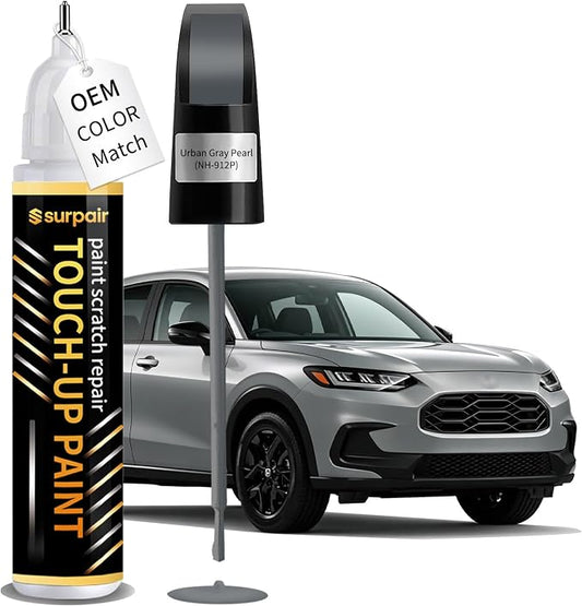 Urban Gray Pearl NH-912P Touch up Paint for Honda OEM Color Match Car Scratch Repair Kit for Nicks & Chips Scratches Quick & Easy Paint Fix 2-In-1 Car Scratch Remover Pen