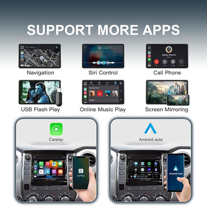 Toyota Wireless CarPlay/Android Auto Dongle | Plug & Play for 2014-2019 Sienna, Prius, Tacoma, Tundra, Highlander, RAV4, 4Runner with Entune 2.0 | Works with OEM Camera & Controls