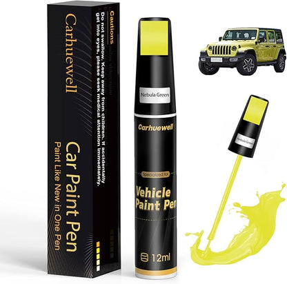 Yellow Touch Up Paint for Cars, Auto Car Paint Touch Up Paint Pen for Deep Scratches, Car Scratch Repair Pen, Quick and Easy Solution to Repair Minor Automotive Scratches (Firefly Yellow)
