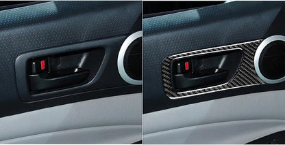 NVCNX Real Premium Carbon Fiber for Toyota 2nd Gen Tacoma Accessories 2005-2015 2006 2007 2008 2009 2010 2011 2012 2013 2014 Car Door Inner Handle Cover Interior Trim Sticker Decal 2PCs - for 2-Door
