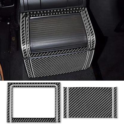 AIRSPEED for BMW E46 1998-2006 Front Armrest Rear Panel Cover – Center Console Carbon Fiber Interior Trim, Black