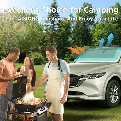 Windshield Sun Shade for Ford Escape 2020-2026, Car Front Window Sunshade with 240T Sun Visor Protector Blocks UV Rays Heat Sun Shield Accessories
