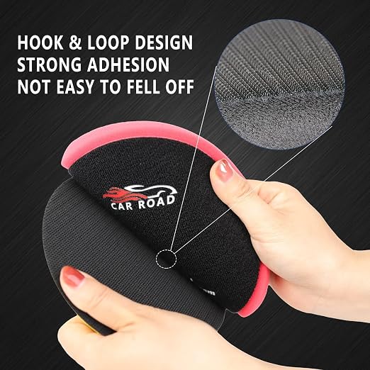 CARROAD 7pc 6.5 Inch Patterned Polishing Pads Kit - Microfiber & Foam Buffing Pads for Orbital/DA Polisher - Scratch & Swirl Removal - Hook & Loop Backing - Washable & Reusable