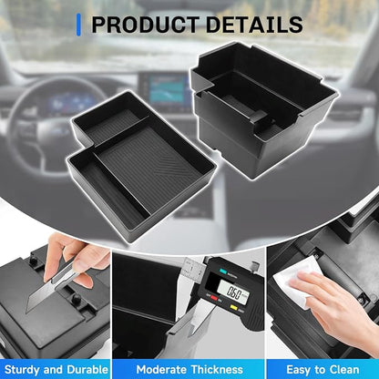 SXCY [Double Layer for 2025 2026 Ford Explorer Center Console Organizer Tray for 2025 2026 Ford Explorer Accessories Center Console Tray 2025 2026 Explorer Armrest Console Organizer Tray